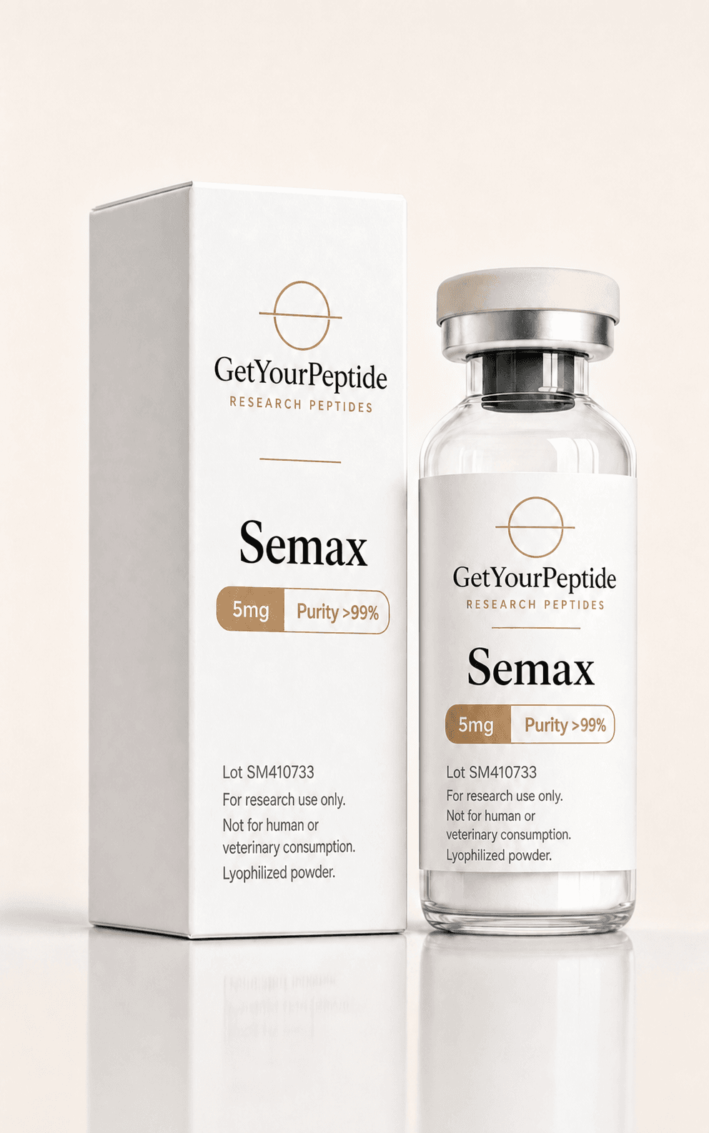 Semax 5mg vial - GetYourPeptide research peptide