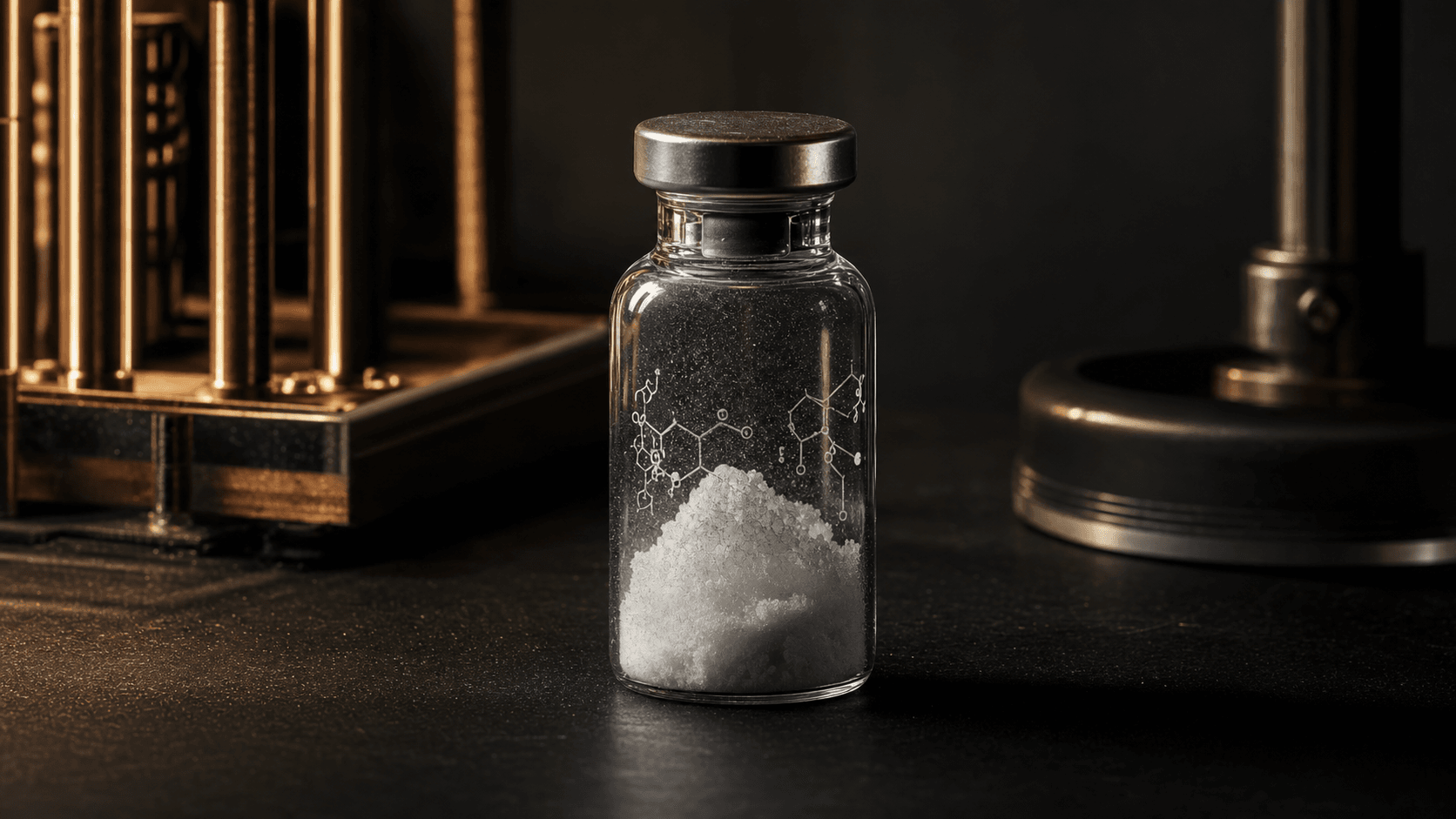 Research peptide vial